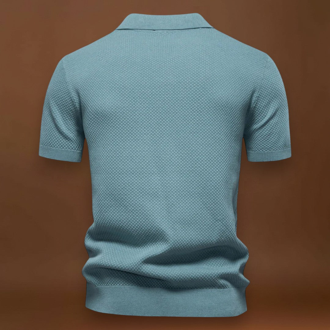 Camisa Polo de Malha - Gola de Malha Respirável e Mobilidade