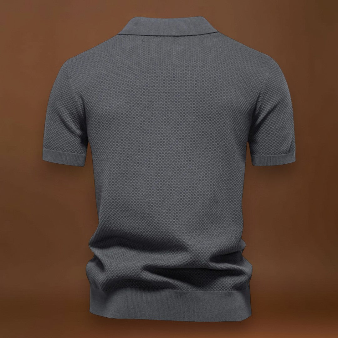 Camisa Polo de Malha - Gola de Malha Respirável e Mobilidade