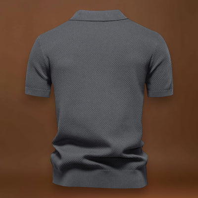 Camisa Polo de Malha - Gola de Malha Respirável e Mobilidade