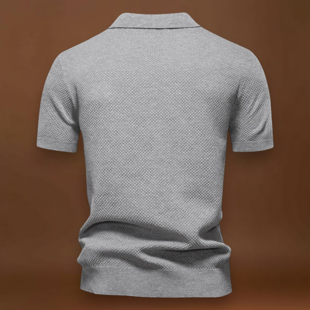 Camisa Polo de Malha - Gola de Malha Respirável e Mobilidade