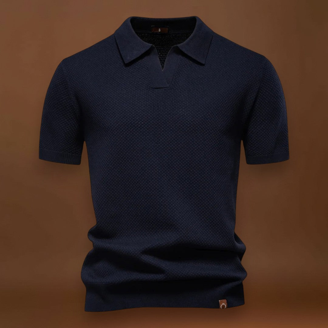 Camisa Polo de Malha - Gola de Malha Respirável e Mobilidade