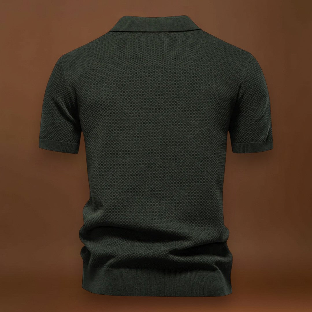 Camisa Polo de Malha - Gola de Malha Respirável e Mobilidade