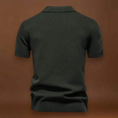 Camisa Polo de Malha - Gola de Malha Respirável e Mobilidade