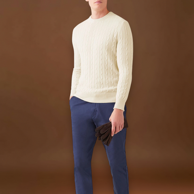 Pedro | Sweater de Malha Cordão Confortável