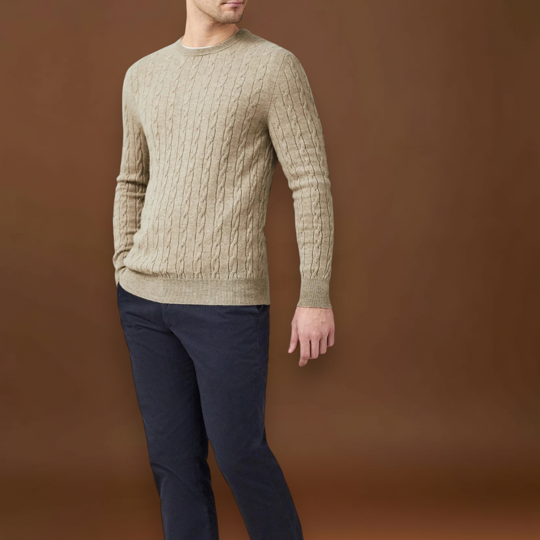 Pedro | Sweater de Malha Cordão Confortável