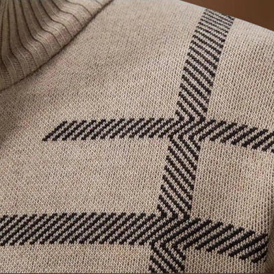 Sweater de Malha - Fecho Frontal Total e Mistura de Lã Macia