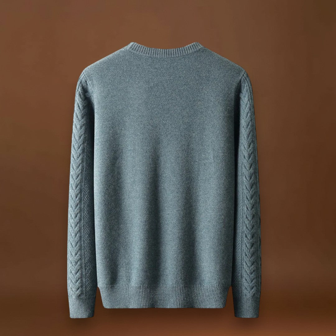 Sweater de Malha - Textura Jacquard e Conforto Quente