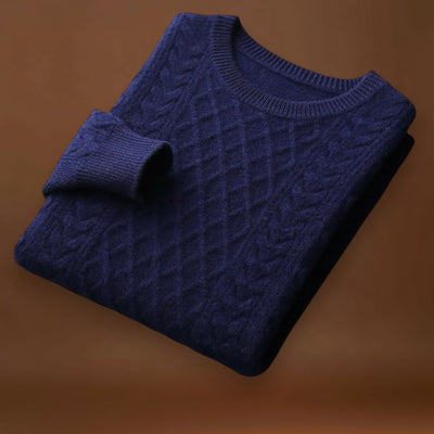 Sweater de Malha - Textura Jacquard e Conforto Quente