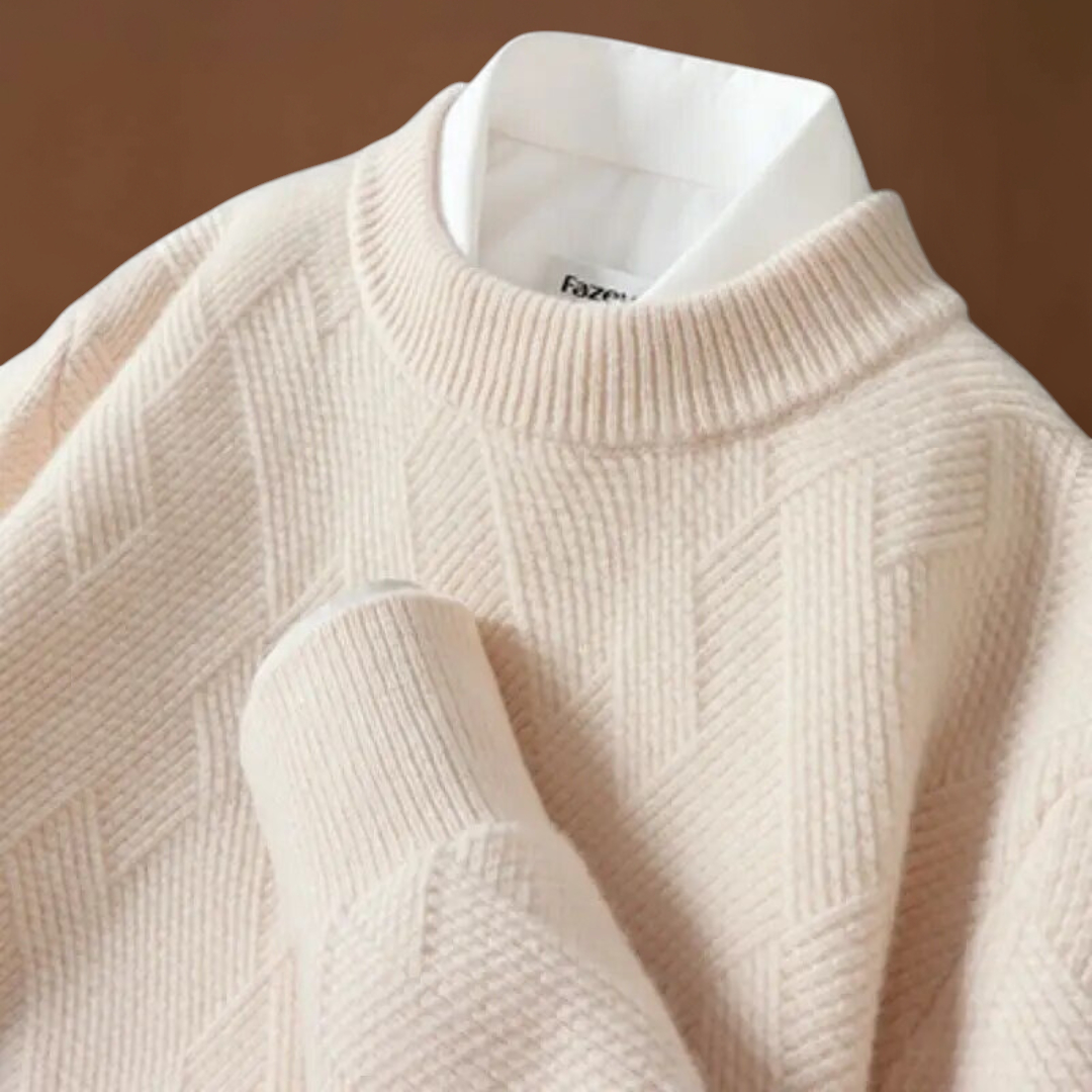 Valentiniano | Sweater de Malha Jacquard Respirável