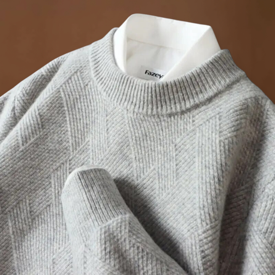 Valentiniano | Sweater de Malha Jacquard Respirável