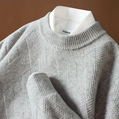 Valentiniano | Sweater de Malha Jacquard Respirável