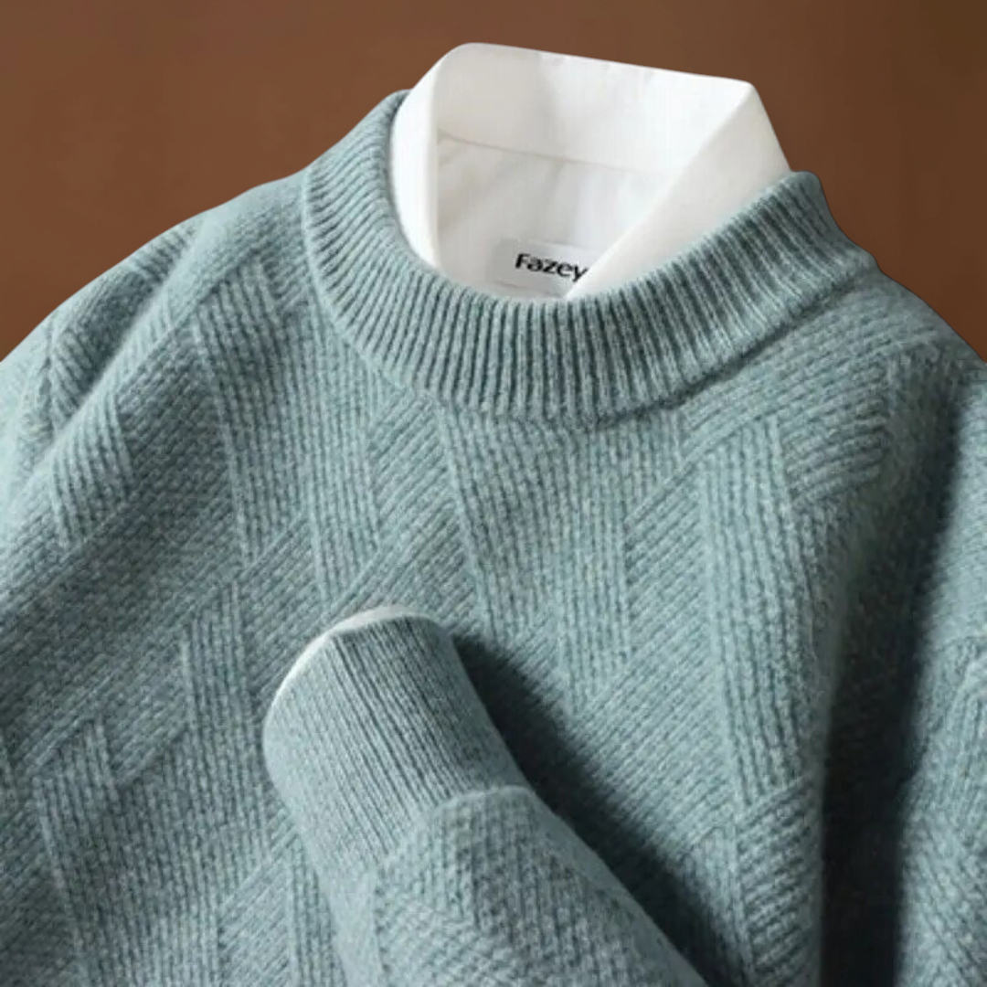 Valentiniano | Sweater de Malha Jacquard Respirável