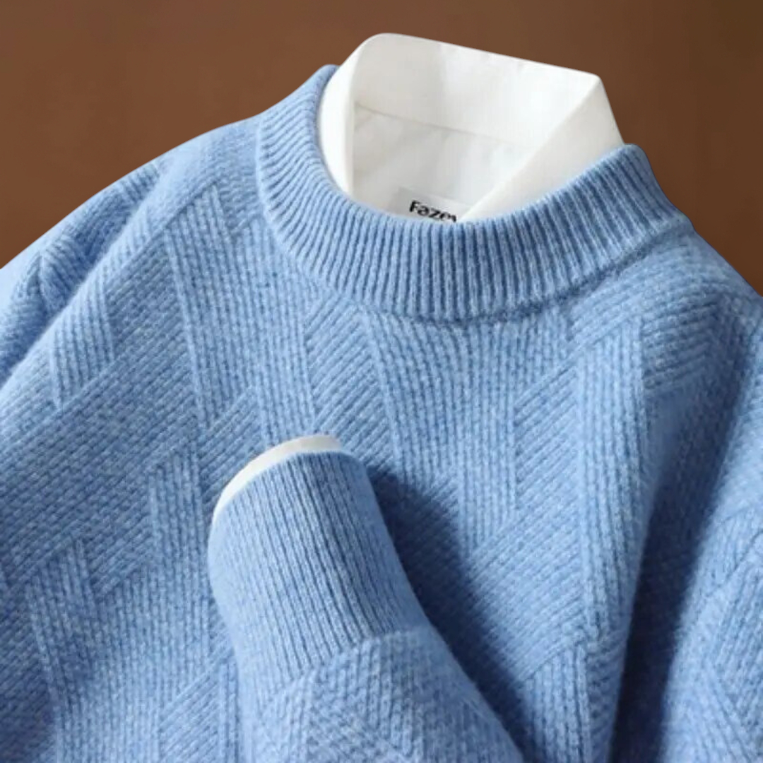 Valentiniano | Sweater de Malha Jacquard Respirável