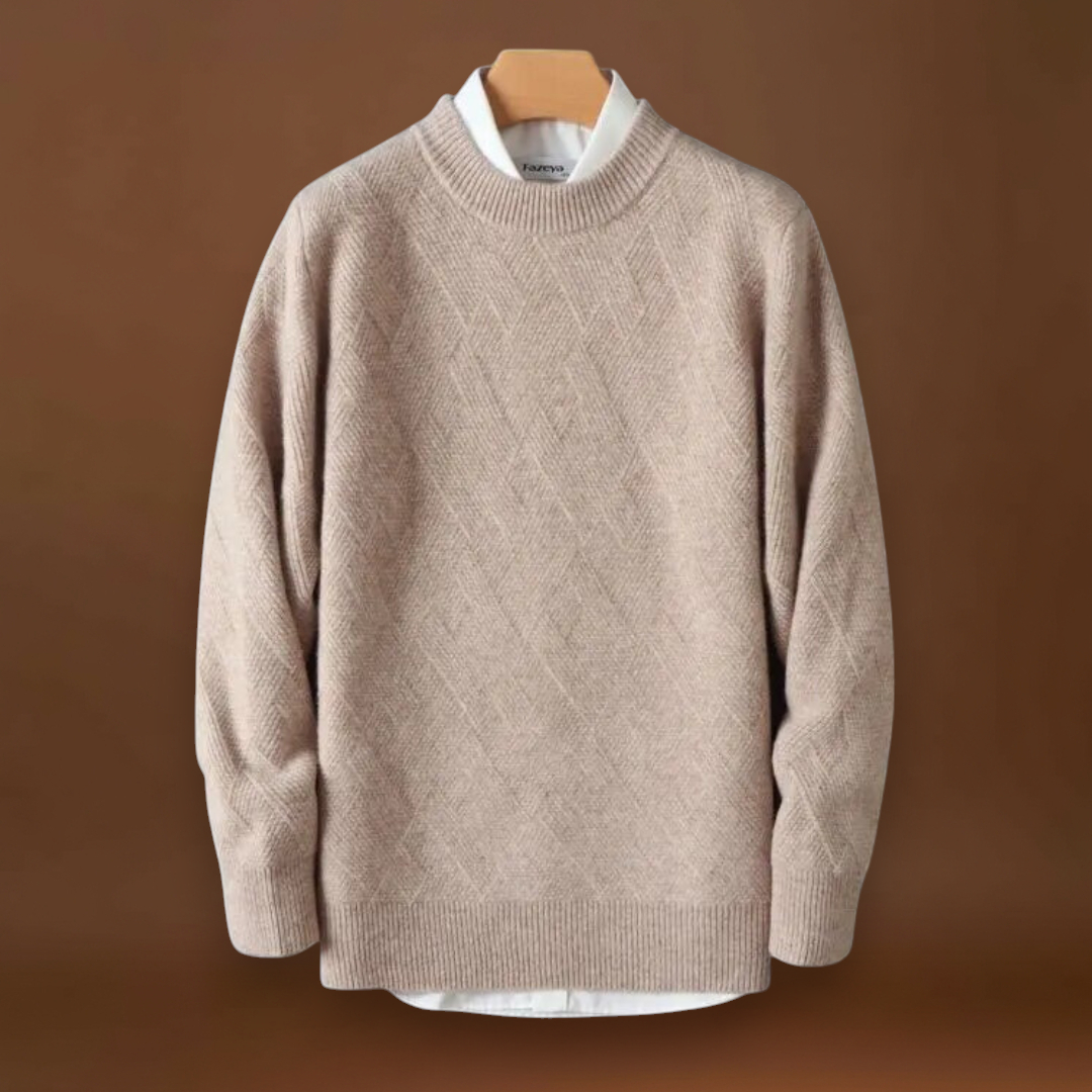 Valentiniano | Sweater de Malha Jacquard Respirável