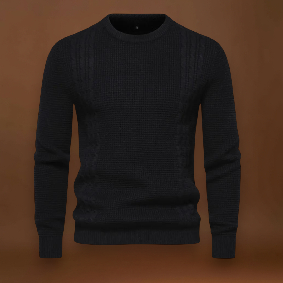 João | Sweater Tricô Patchwork Multicamadas Conforto