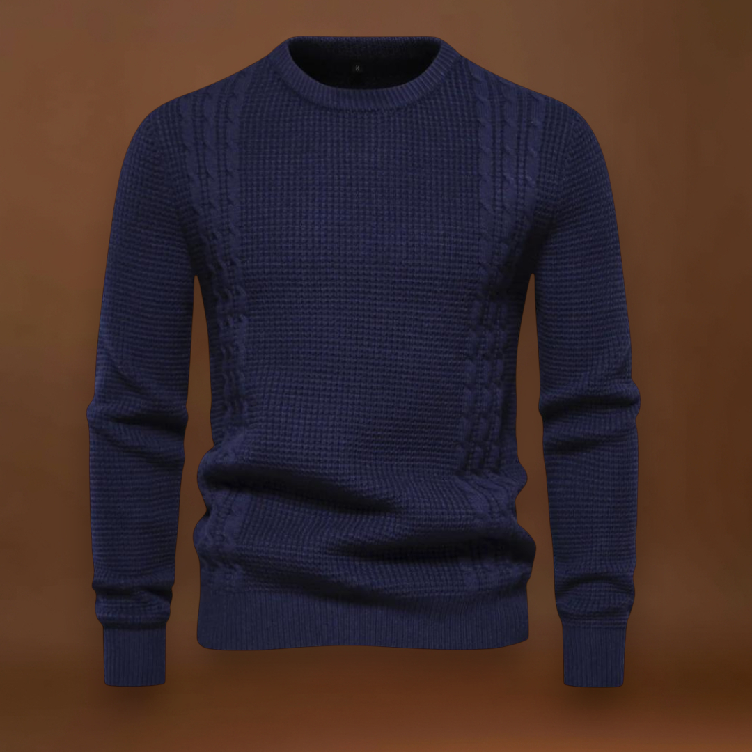 João | Sweater Tricô Patchwork Multicamadas Conforto