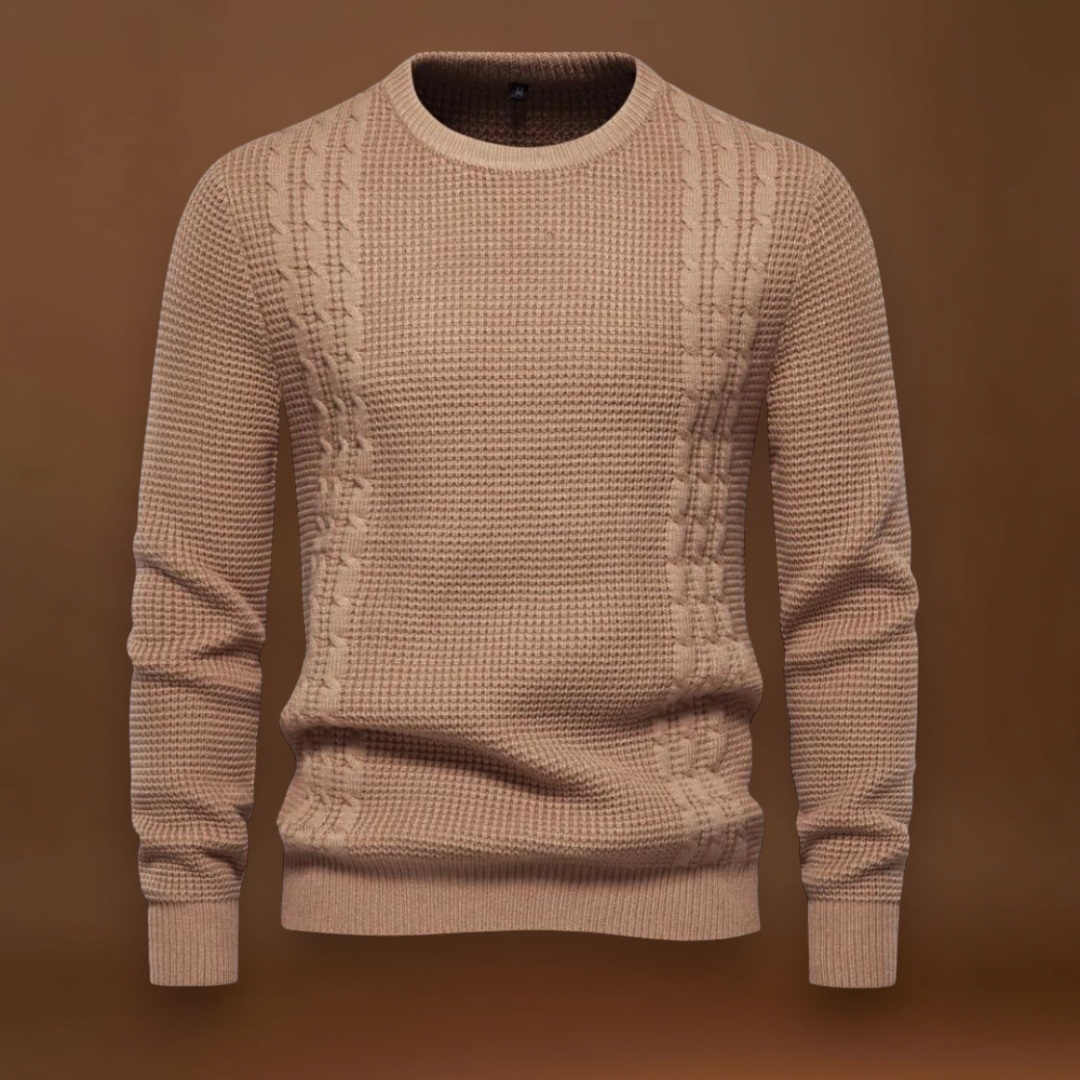 João | Sweater Tricô Patchwork Multicamadas Conforto