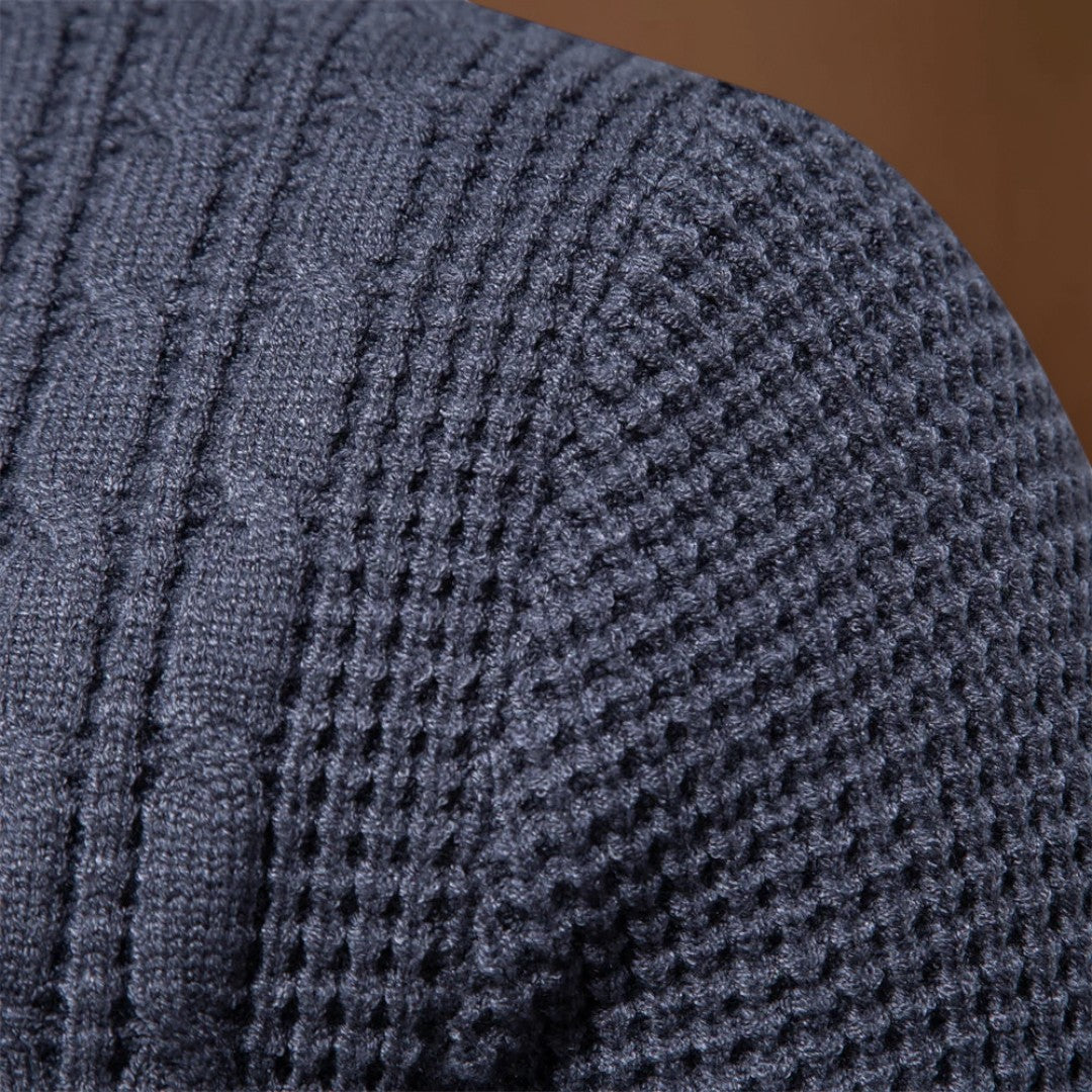 João | Sweater Tricô Patchwork Multicamadas Conforto