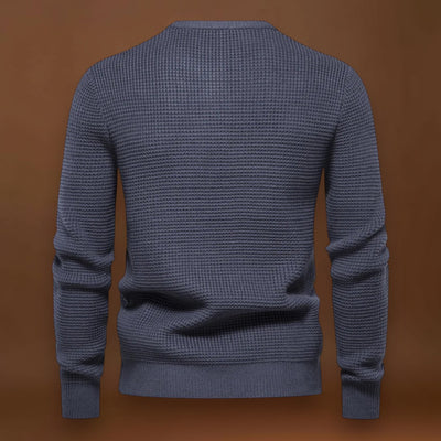 João | Sweater Tricô Patchwork Multicamadas Conforto