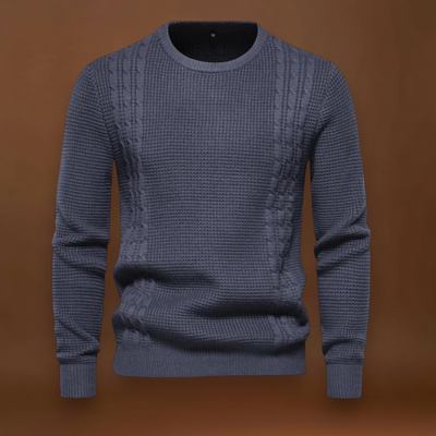 João | Sweater Tricô Patchwork Multicamadas Conforto