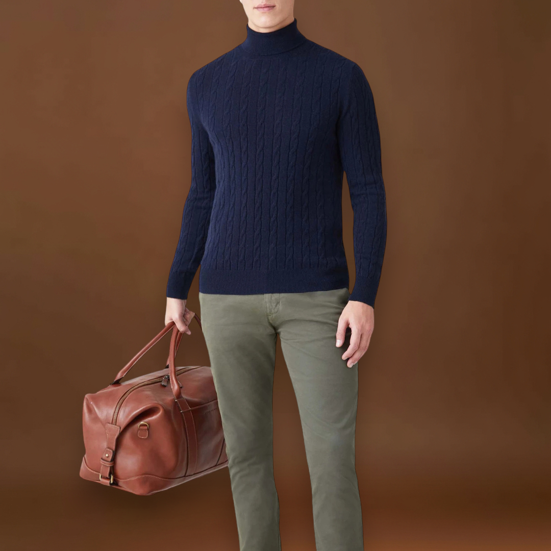 Sebastião | Suéter Malha Poliéster Conforto Extraordinário