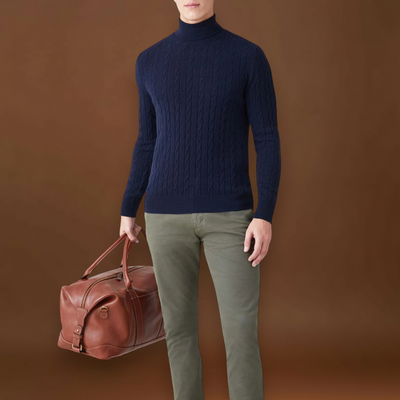 Sebastião | Suéter Malha Poliéster Conforto Extraordinário