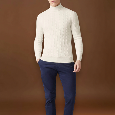 Sebastião | Suéter Malha Poliéster Conforto Extraordinário