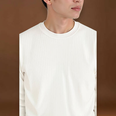 Sweater de Malha – Manga Longa Canellada e Calor e Forma Estáveis