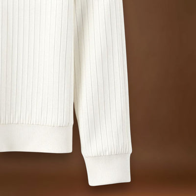 Sweater de Malha – Manga Longa Canellada e Calor e Forma Estáveis