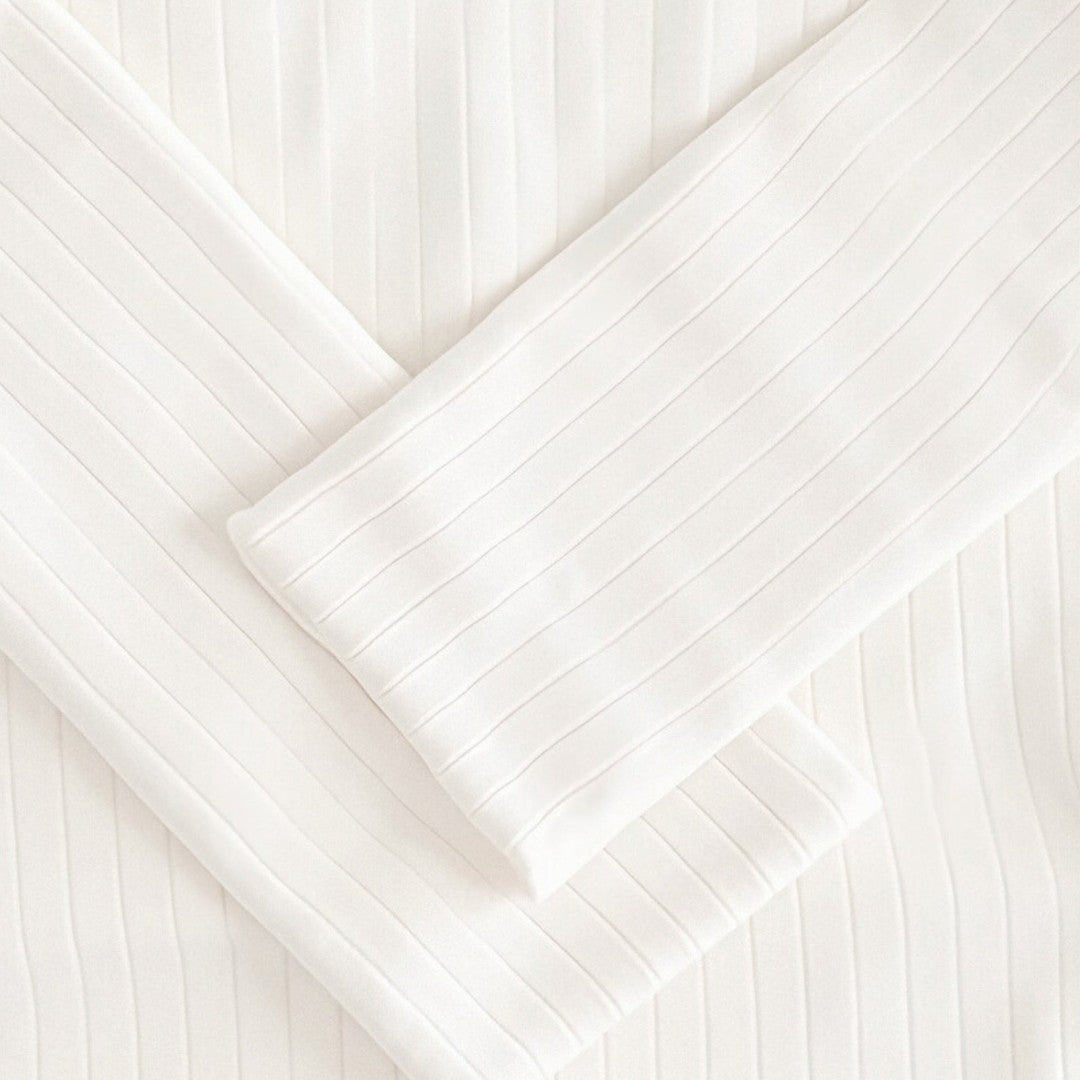 Sweater de Malha – Manga Longa Canellada e Calor e Forma Estáveis