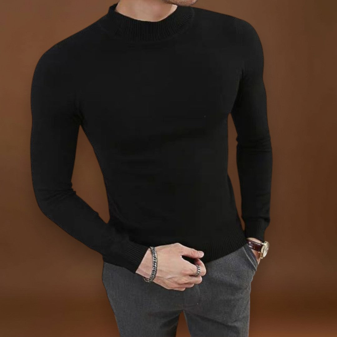 Sweater de Malha - Corte Slim e Conforto Uniforme para Camadas