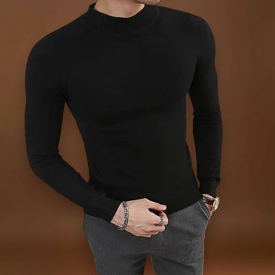 Sweater de Malha - Corte Slim e Conforto Uniforme para Camadas