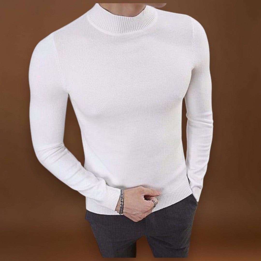 Sweater de Malha - Corte Slim e Conforto Uniforme para Camadas