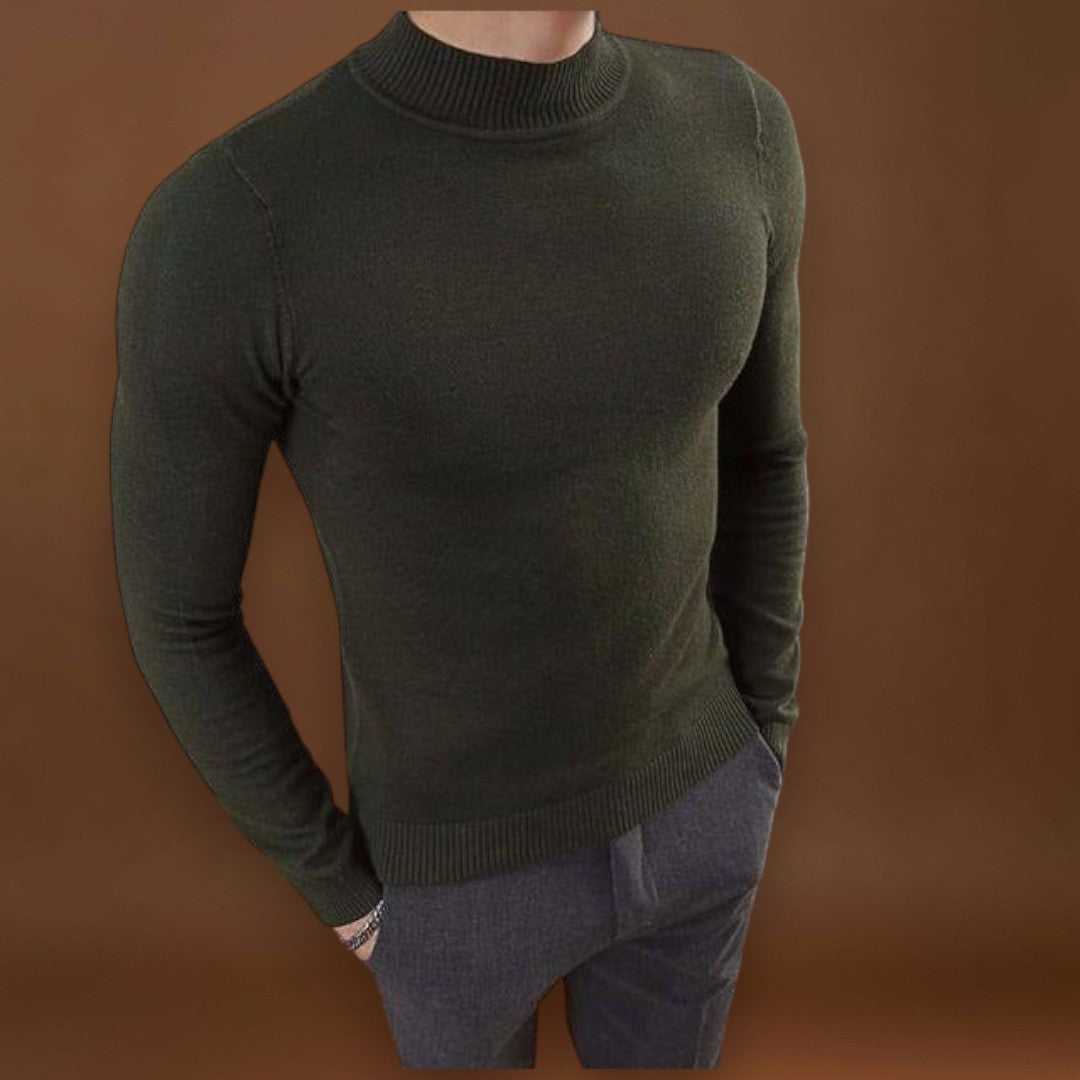 Sweater de Malha - Corte Slim e Conforto Uniforme para Camadas