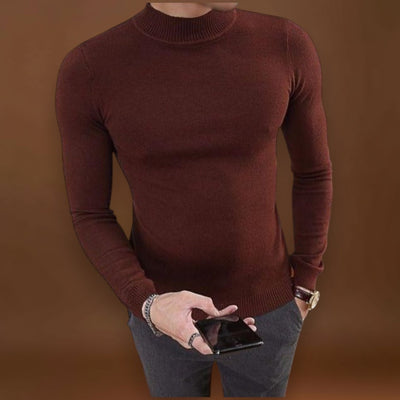 Sweater de Malha - Corte Slim e Conforto Uniforme para Camadas