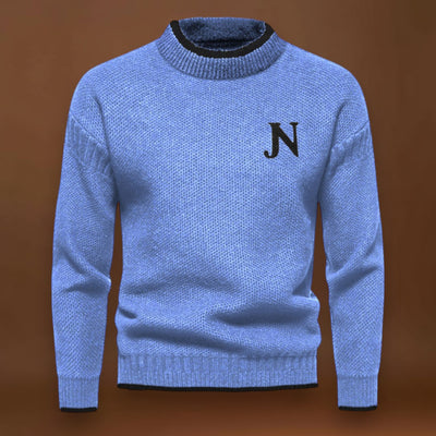 Sweater de Malha - Tecido de Mistura Suave e Retenção de Calor Uniforme