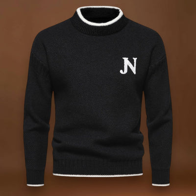 Sweater de Malha - Tecido de Mistura Suave e Retenção de Calor Uniforme