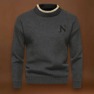 Sweater de Malha - Tecido de Mistura Suave e Retenção de Calor Uniforme