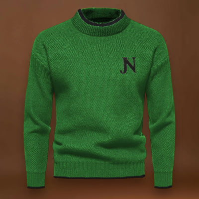 Sweater de Malha - Tecido de Mistura Suave e Retenção de Calor Uniforme