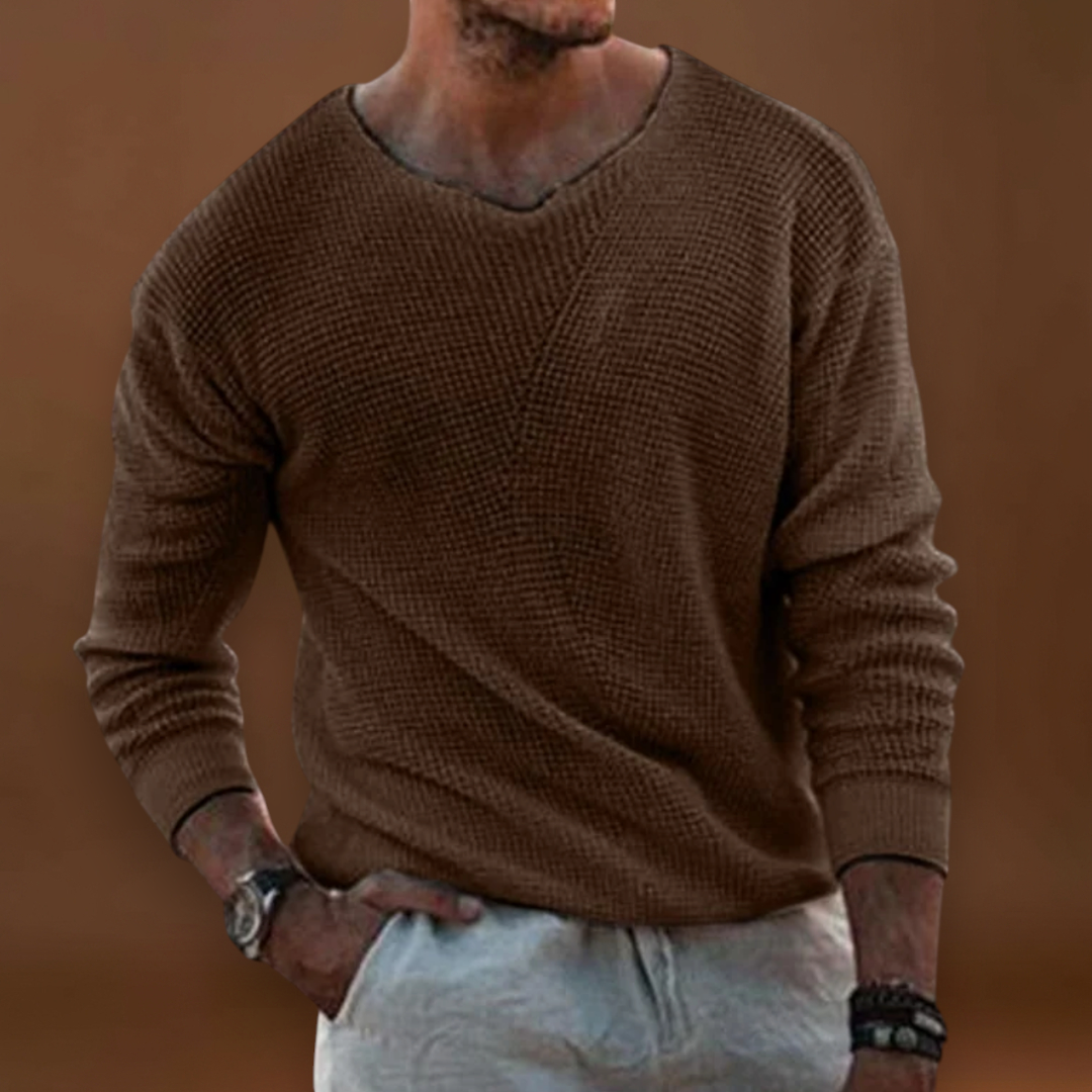 Constantino | Pullover de Malha Respiradíssimo Decote