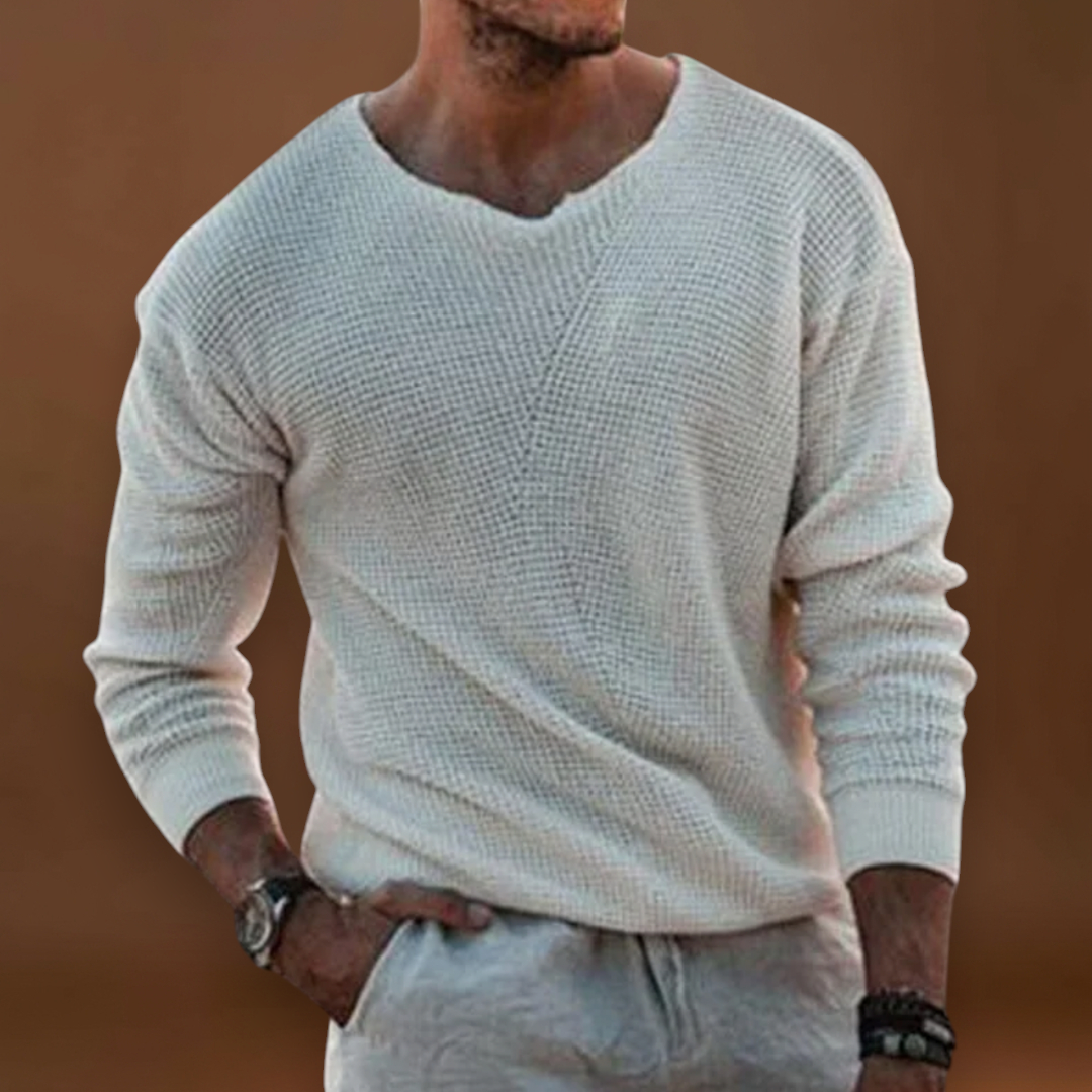 Constantino | Pullover de Malha Respiradíssimo Decote