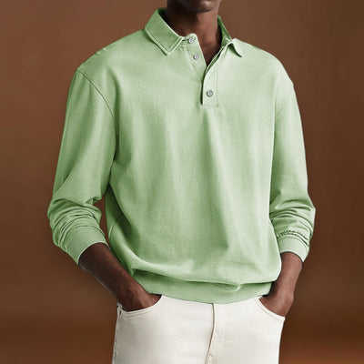 Elias – Polo com Botões e Cor Lisa