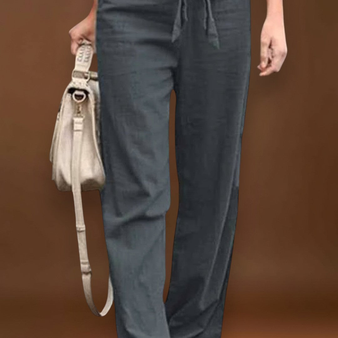 Célia - Calças de linho leves