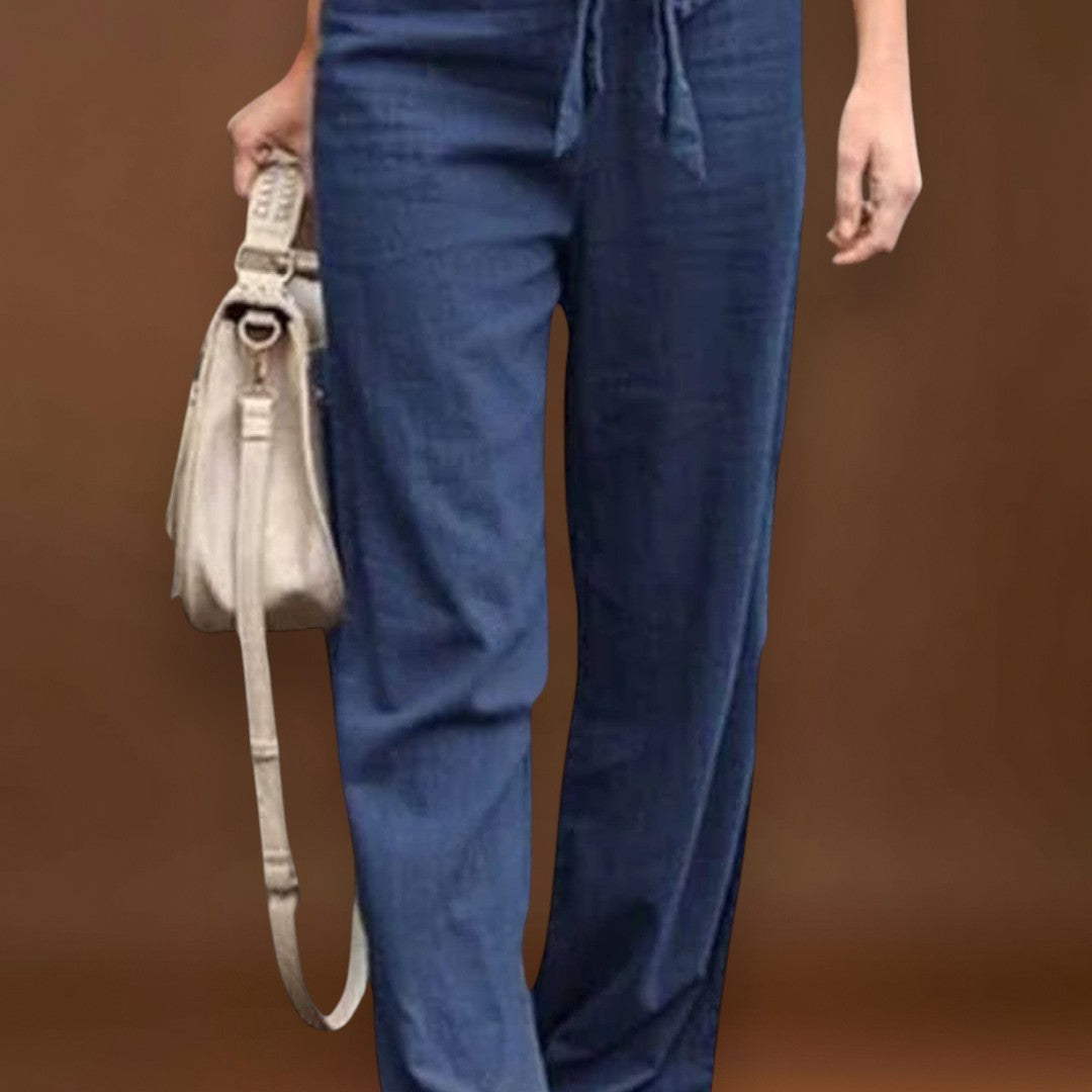 Célia - Calças de linho leves