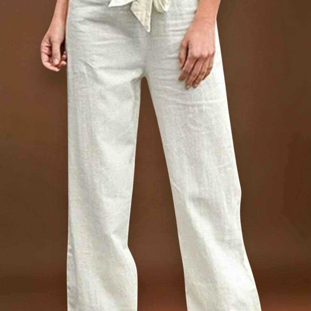 Célia - Calças de linho leves