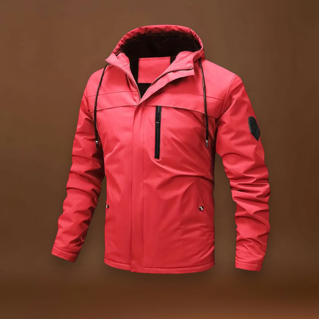 Casaco Leve - Forma Slim com Capuz e Resistente à Água