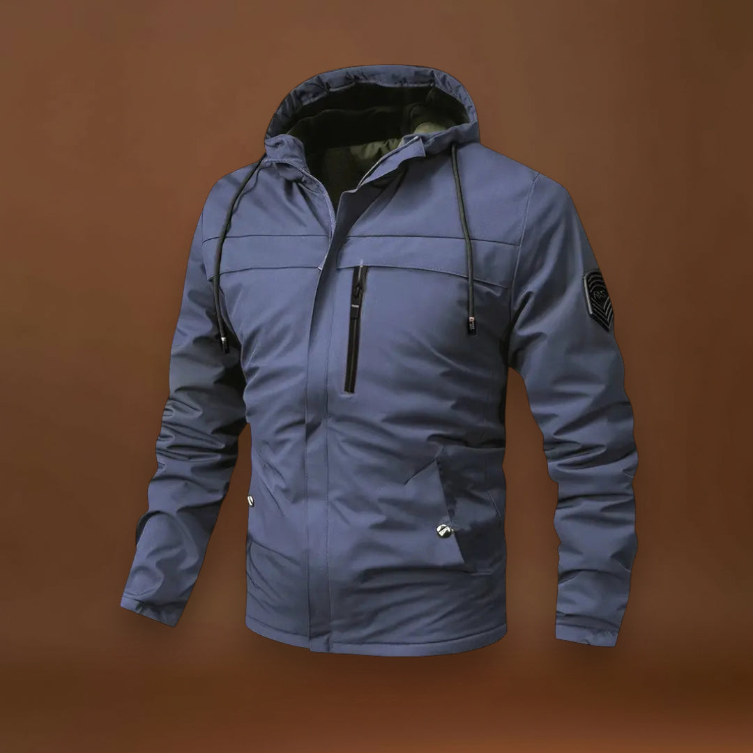 Casaco Leve - Forma Slim com Capuz e Resistente à Água