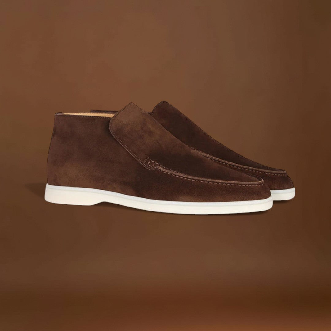 Mocassins - Slip On em Mistura Suave e Sola Interior Almofadada com Tração