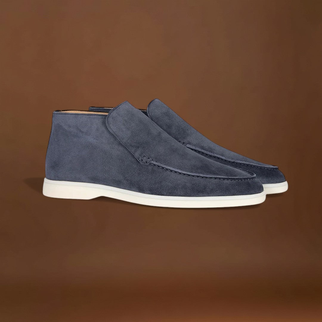 Mocassins - Slip On em Mistura Suave e Sola Interior Almofadada com Tração