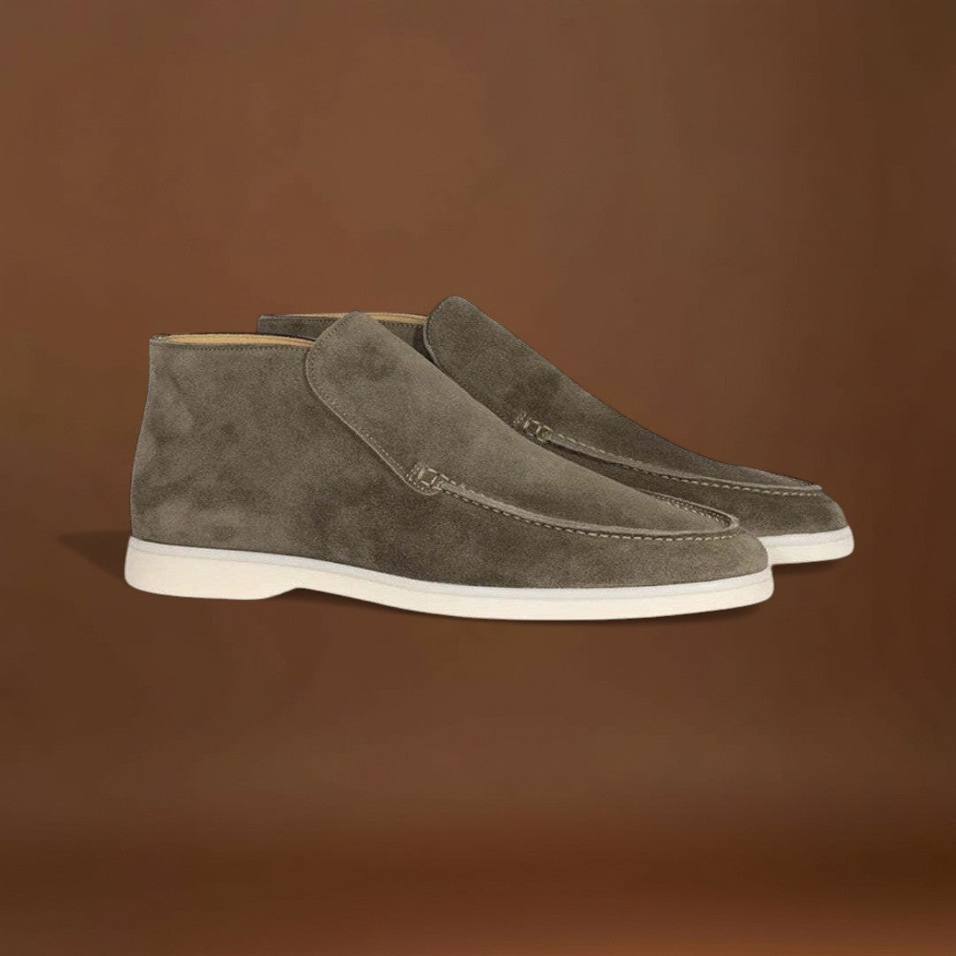 Mocassins - Slip On em Mistura Suave e Sola Interior Almofadada com Tração